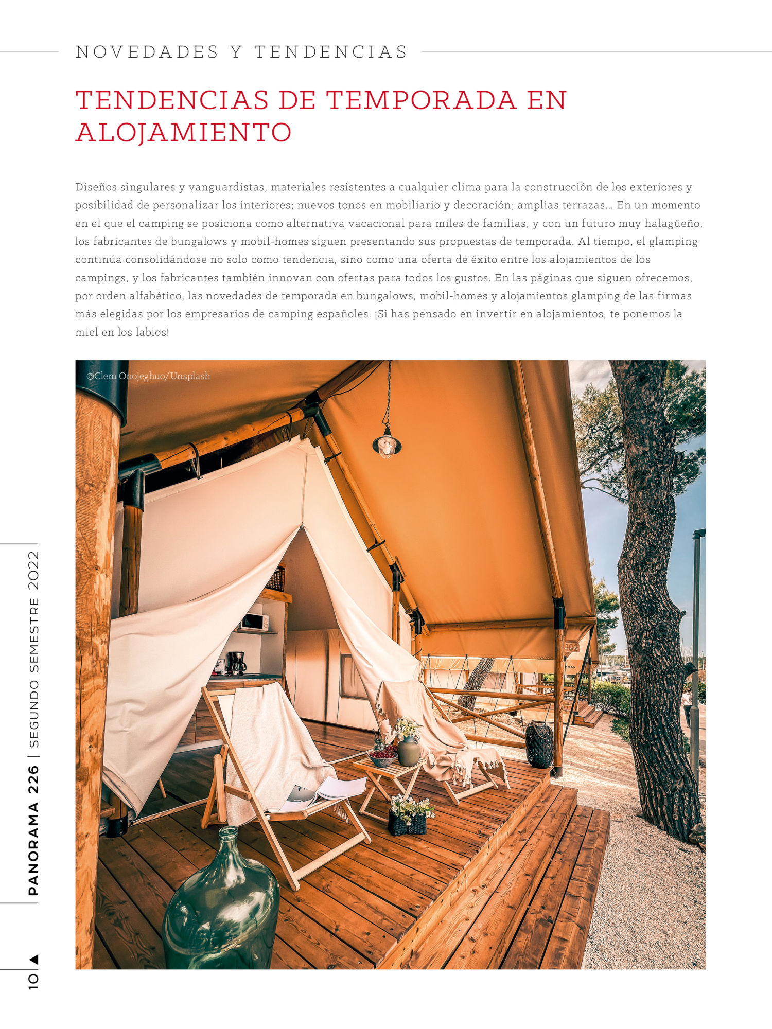 Panorama del sector Camping Caravaning  Nº 226