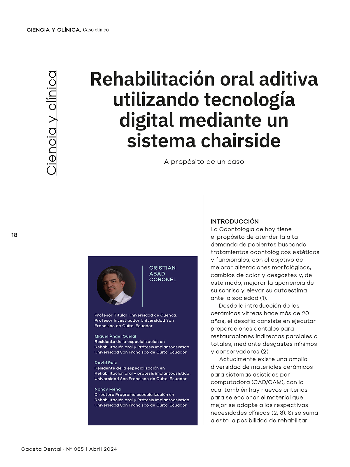 Gaceta Dental Nº 365