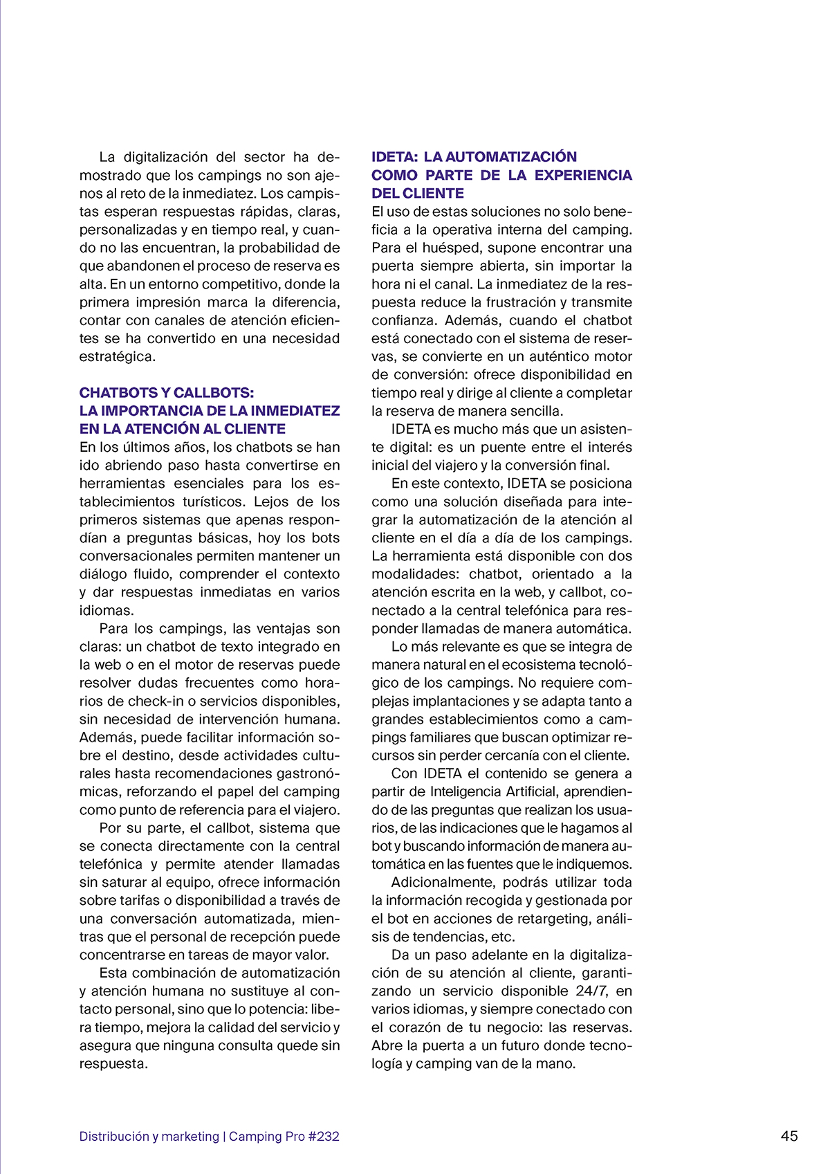 Camping Profesional 232